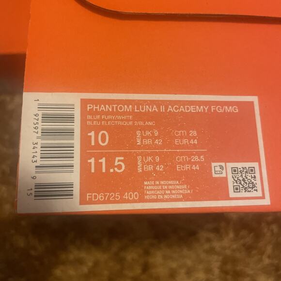 Nike Phantom Luna II 2 Academy Fg/Mg Blue Fury-White FD6725-400 Men's 10 - Picture 12 of 12